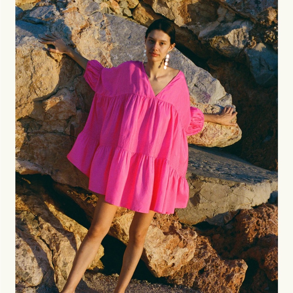 Airi Fuchsia Pink Mini Dress